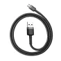 Kabeļi - Baseus Cafule Micro USB cable 2.4A 1m (Gray + Black) CAMKLF-BG1 - ātri pasūtīt no ražotāja