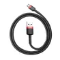 Kabeļi - Baseus Cafule Micro USB cable 2.4A 1m (Red+ Black) CAMKLF-B91 - ātri pasūtīt no ražotāja