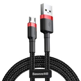 Kabeļi - Baseus Cafule Micro USB cable 1.5A 2m (Red+Black) CAMKLF-C91 - ātri pasūtīt no ražotāja