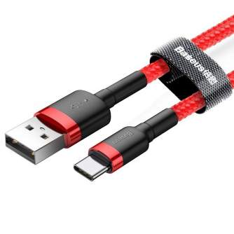 Kabeļi - Baseus Cafule cable USB-C 2A 2m (Red) CATKLF-C09 - ātri pasūtīt no ražotāja