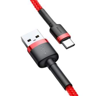 Cables - Baseus Cafule cable USB-C 2A 2m (Red) CATKLF-C09 - quick order from manufacturer