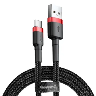 Кабель для передачи данных - Baseus Cafule cable USB-C 2A 2m (Red+Black) CATKLF-C91 - быстрый заказ от производителя
