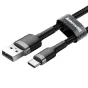 Kabeļi - Baseus Cafule cable USB-C 2A 2m (Gray+Black) CATKLF-CG1 - ātri pasūtīt no ražotāja