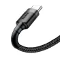 Kabeļi - Baseus Cafule cable USB-C 2A 2m (Gray+Black) CATKLF-CG1 - ātri pasūtīt no ražotāja