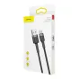 Kabeļi - Baseus Cafule cable USB-C 2A 2m (Gray+Black) CATKLF-CG1 - ātri pasūtīt no ražotāja