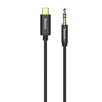Sortimenta jaunumi - Baseus Yiven Audio cable USB-C to mini jack 3,5mm, 1.2m (Black) CAM01-01 - ātri pasūtīt no ražotāja