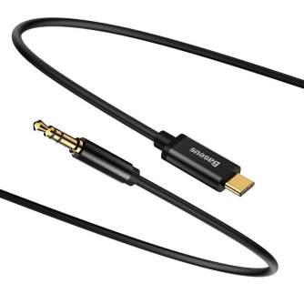 New products - Baseus Yiven Audio cable USB-C to mini jack 3,5mm, 1.2m (Black) CAM01-01 - quick order from manufacturer