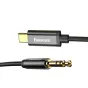 Vairs neražo - Baseus Yiven Audio cable USB-C to mini jack 3,5mm, 1.2m (Black) CAM01-01