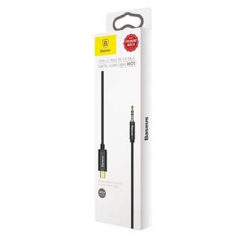 Новые товары - Baseus Yiven Audio cable USB-C to mini jack 3,5mm, 1.2m (Black) CAM01-01 - быстрый заказ от производителя