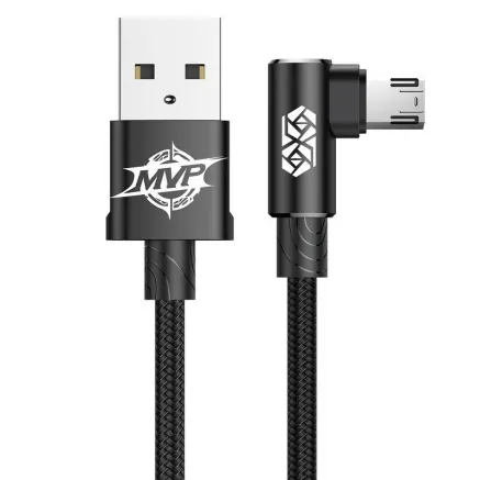 Baseus MVP Elbow Cable USB to micro USB 2A 1m - Black CAMMVP-B01