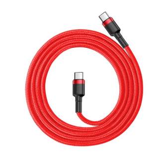 Kabeļi - Baseus Cafule Cable USB-C PD 2.0 QC 3.0 60W 1m (Red) CATKLF-G09 - ātri pasūtīt no ražotāja