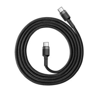 Cables - Baseus Cafule Cable USB-C PD 2.0 QC 3.0 60W 1m (Black+Gray) CATKLF-GG1 - quick order from manufacturer