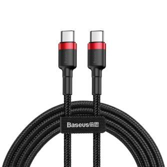 Cables - Baseus Cafule Cable USB-C PD 2.0 QC 3.0 60W 2m (Black+Red) CATKLF-H91 - quick order from manufacturer