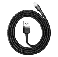 Cables - Baseus Cafule USB Lightning Cable 1,5A 2m (Gray+Black) CALKLF-CG1 - quick order from manufacturerCables - Baseus Cafule USB Lightning Cable 1,5A 2m (Gray+Black) CALKLF-CG1 - quick order from manufacturer