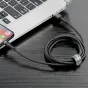 Kabeļi - Baseus Cafule USB Lightning Cable 1,5A 2m (Gray+Black) CALKLF-CG1 - ātri pasūtīt no ražotāja