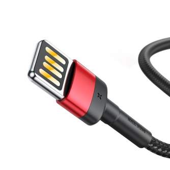 Кабели - Baseus Cafule Double-sided USB Lightning Cable 2,4A 1m (Black+Red) CALKLF-G91 - быстрый заказ от производителя