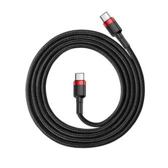 Kabeļi - USB-C PD Baseus Cable Cafule PD 2.0 QC 3.0 60W 1m (black and red) CATKLF-G91 - ātri pasūtīt no ražotāja