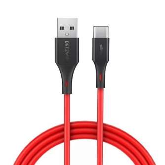 Kabeļi - USB-C cable BlitzWolf BW-TC15 3A 1.8m (red) BW-TC15 Red - ātri pasūtīt no ražotāja