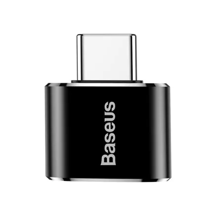 Baseus USB to USB Type-C Adapter 2.4A (Black) CATOTG-01