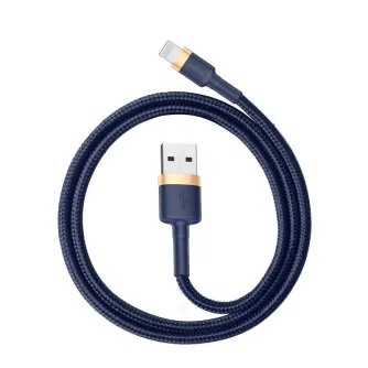 Kabeļi - Baseus Cafule Lightning cable 1.5A 2m (Gold+Dark blue) CALKLF-CV3 - ātri pasūtīt no ražotāja