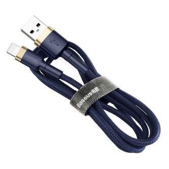 Кабели - Baseus Cafule Lightning cable 1.5A 2m (Gold+Dark blue) CALKLF-CV3 - быстрый заказ от производителя