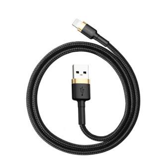 Кабели - Baseus Cafule Cable USB Lightning 2.4A 1m (Gold+Black) CALKLF-BV1 - быстрый заказ от производителя