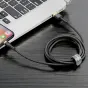 Kabeļi - Baseus Cafule Cable USB Lightning 2.4A 1m (Gold+Black) CALKLF-BV1 - ātri pasūtīt no ražotāja