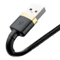 Kabeļi - Baseus Cafule Cable USB Lightning 1.5 A 2m (Gold+Black) CALKLF-CV1 - ātri pasūtīt no ražotāja