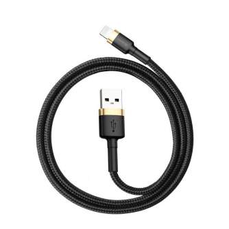 Cables - Baseus Cafule Cable USB Lightning 2A 3m (Gold+Black) CALKLF-RV1 - quick order from manufacturer