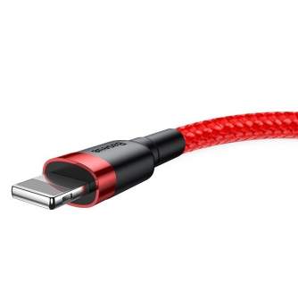 Cables - Baseus Cafule Cable USB Lightning 1,5A 2m (Red) CALKLF-C09 - quick order from manufacturer