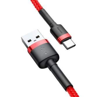 Kabeļi - Baseus Cafule USB-C Cable 2A 3m (Red) CATKLF-U09 - ātri pasūtīt no ražotāja