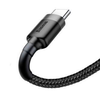 Cables - Baseus Cafule USB-C cable 2A 3m (Black+Gray) CATKLF-UG1 - quick order from manufacturer