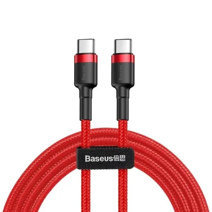 Baseus Cafule PD2.0 60W flash charging USB For Type-C cable (20V 3A) 2m Red CATKLF-H09