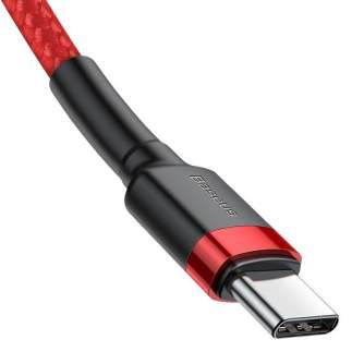Кабели - Baseus Cafule PD2.0 60W flash charging USB For Type-C cable (20V 3A) 2m Red CATKLF-H09 - быстрый заказ от производителя