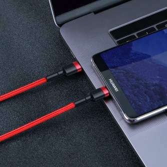 Kabeļi - Baseus Cafule PD2.0 60W flash charging USB For Type-C cable (20V 3A) 2m Red CATKLF-H09 - ātri pasūtīt no ražotāja
