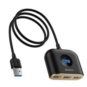 Docks & HUB - Baseus Square Round USB Adapter, HUB USB 3.0 to 1x USB 3.0 + 3x USB 2.0.1m - быстрый заказ от производителя