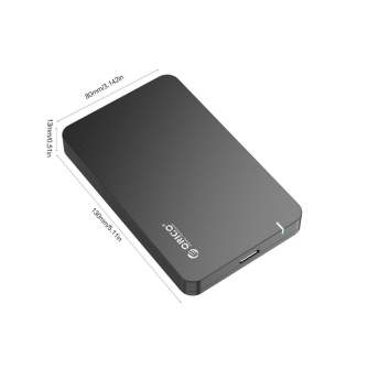 Hard drives & SSD - Orico Hard Drive Enclosure HDD / SSD 2,5 + USB 3.0 Micro B 0.6m 2569S3-V2-BK-BP - quick order from manufacturer