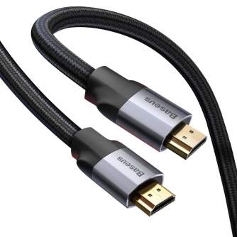 Sortimenta jaunumi - HDMI 4K Male To HDMI 4K Male Cable Baseus Enjoyment Series 5m Dark (grey) CAKSX-E0G - ātri pasūtīt no ražotāja