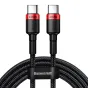Data Cables - Baseus Cafule PD2.0 100W flash charging USB For Type-C cable (20V 5A)2m Red+Black - buy today in Master Foto store and with delivery