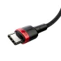 Datu Kabeļi - Baseus Cafule PD2.0 100W flash charging USB For Type-C cable (20V 5A)2m Red+Black - perc šodien Master Foto veikalā un ar piegādi