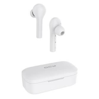 Headphones - QCY Wireless Earphones TWS Bluetooth V5.0 (white) T5-White - quick order from manufacturer