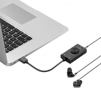 Аудио кабели, адаптеры - Orico multifunction USB 2.0 External Sound Card, 10cm SC2-BK-EP - быстрый заказ от производителя