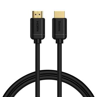 Sortimenta jaunumi - Baseus 2x HDMI 2.0 4K 60Hz Cable, 3D, HDR, 18Gbps, 1m (black) CAKGQ-A01 - ātri pasūtīt no ražotāja