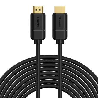 Sortimenta jaunumi - Baseus 2x HDMI 2.0 4K 30Hz Cable, 3D, HDR, 18Gbps, 8m (black) CAKGQ-E01 - ātri pasūtīt no ražotāja