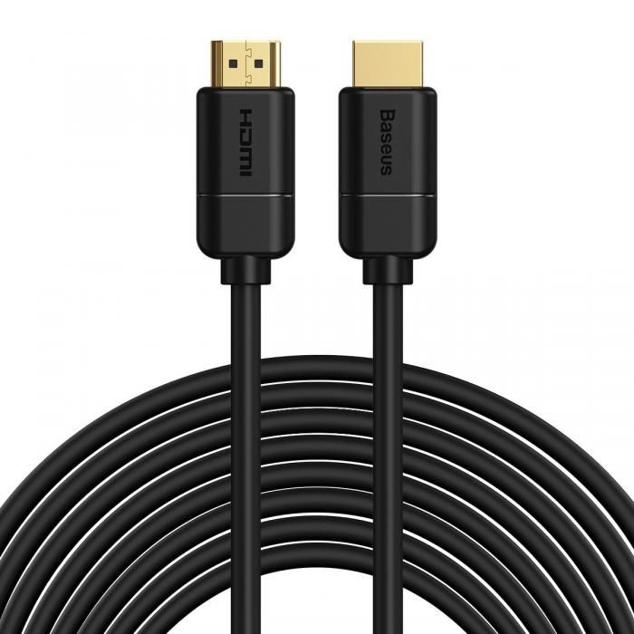 Sortimenta jaunumi - Baseus 2x HDMI 2.0 4K 30Hz Cable, 3D, HDR, 18Gbps, 8m (black) CAKGQ-E01 - ātri pasūtīt no ražotāja