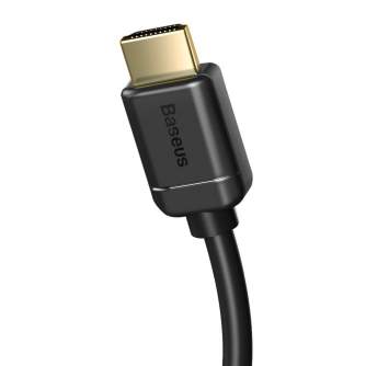 New products - Baseus 2x HDMI 2.0 4K 30Hz Cable, 3D, HDR, 18Gbps, 8m (black) CAKGQ-E01 - quick order from manufacturer