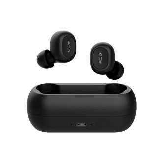 Headphones - Wireless Earphones TWS QCY T1C Bluetooth V5.0 (black) T1C-Black - quick order from manufacturer