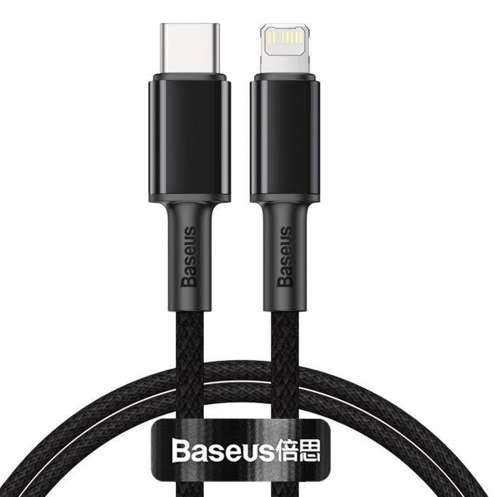 Кабели - Baseus High Density Braided Cable Type-C to Lightning, PD, 20W, 1m (Black) CATLGD-01 - быстрый заказ от производителя