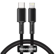 Cables - Baseus High Density Braided Cable Type-C to Lightning, PD, 20W, 1m (Black) CATLGD-01 - quick order from manufacturerCables - Baseus High Density Braided Cable Type-C to Lightning, PD, 20W, 1m (Black) CATLGD-01 - quick order from manufacturer