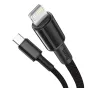 Kabeļi - Baseus High Density Braided Cable Type-C to Lightning, PD, 20W, 1m (Black) CATLGD-01 - ātri pasūtīt no ražotāja
